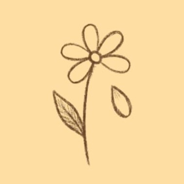 Sketch of a flower