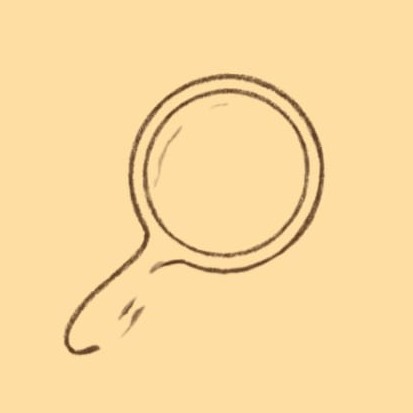 Sketch of a hand mirror